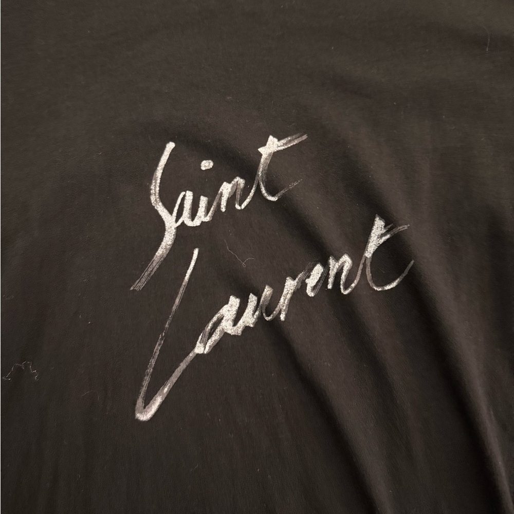 Saint Laurent Classic Black Tee - Picture 3 of 6